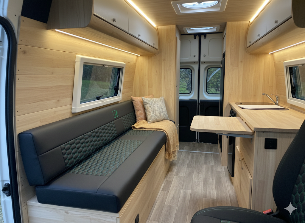 MAN truck-camper cushions Blue Note Upholstery